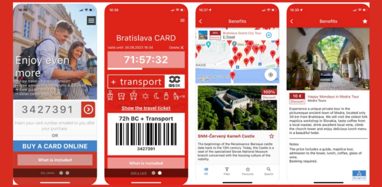 Download our Bratislava CARD App