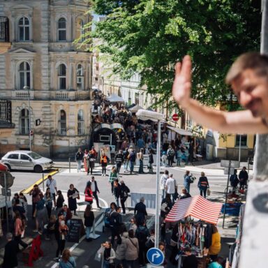 Guter Markt auf Panenská Straße
